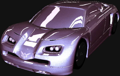 custom shader used for the car paint, applied in the deferred render